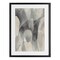 Stupell Industries Monochrome Watery Drips Framed Print Under Glass, design by Kippi Leonard